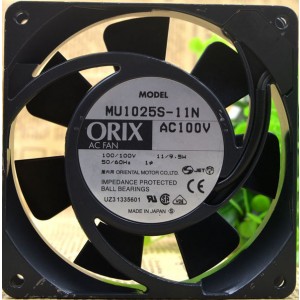 ORIX MU1025S-11N 100V 9.5W Cooling Fan